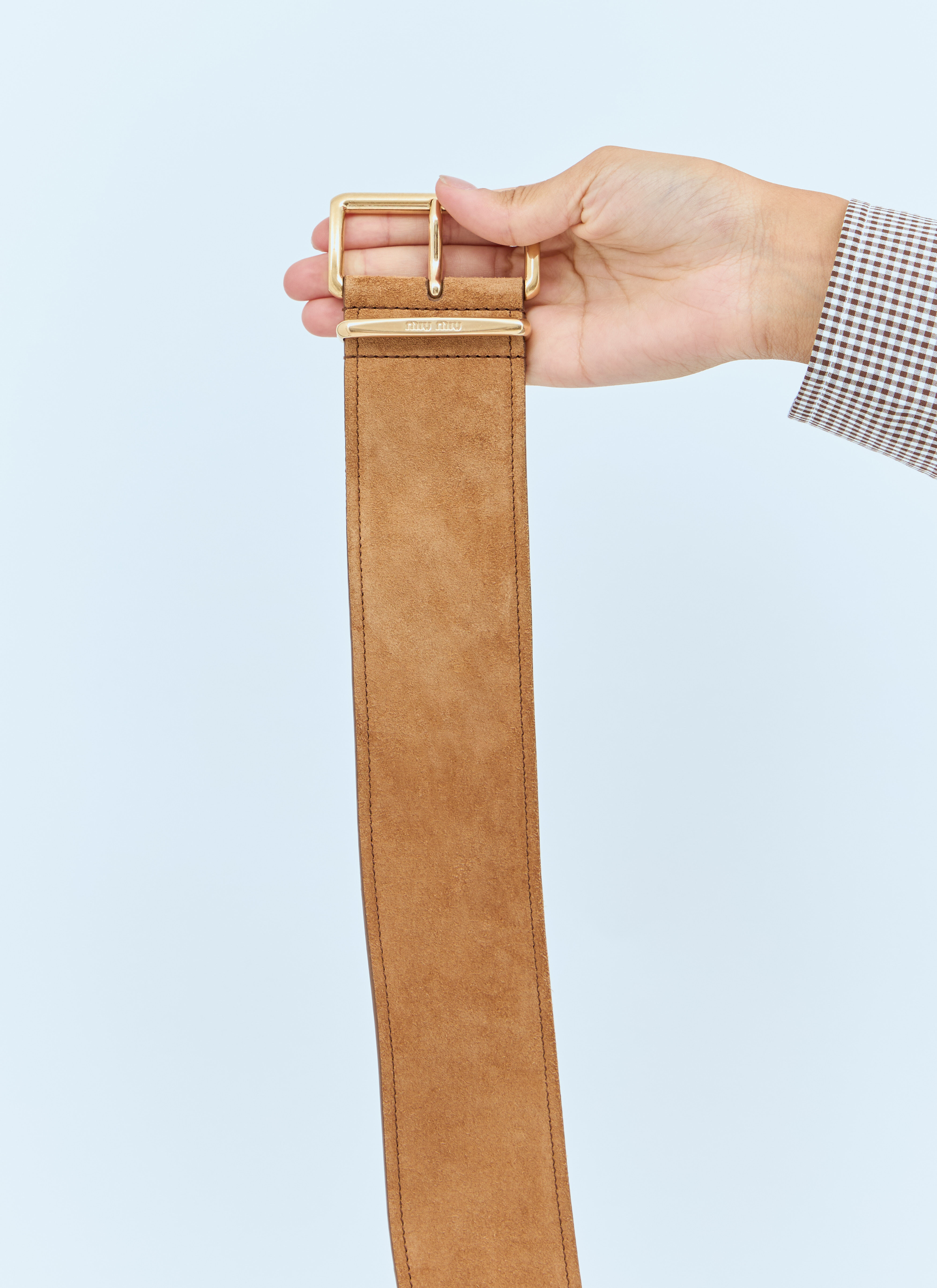 Miu Miu Women's' Suede Belt in Brown | LN-CC®