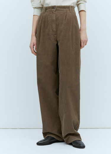 The Row Rufos Corduroy Pants Brown row0253020