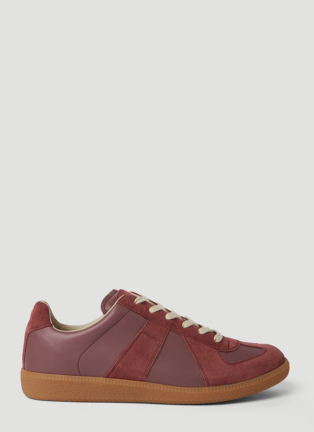 Burgundy margiela sneakers clearance