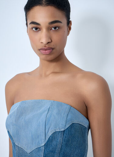 Levi's Structured Denim Bustier Top Blue lvs0264003