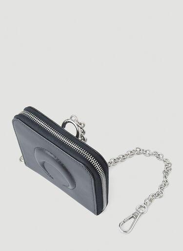 Moon Embossed Wallet Marine Serre Moon Embossed Wallet Black mrs0352008