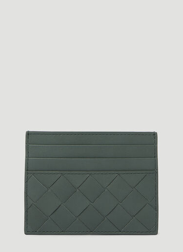 Bottega Veneta Intrecciato Leather Cardholder Grey bov0154023