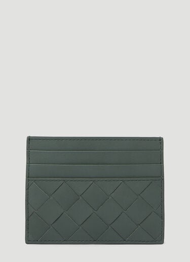 Intrecciato Leather Cardholder Bottega Veneta Intrecciato Leather Cardholder Grey bov0154023