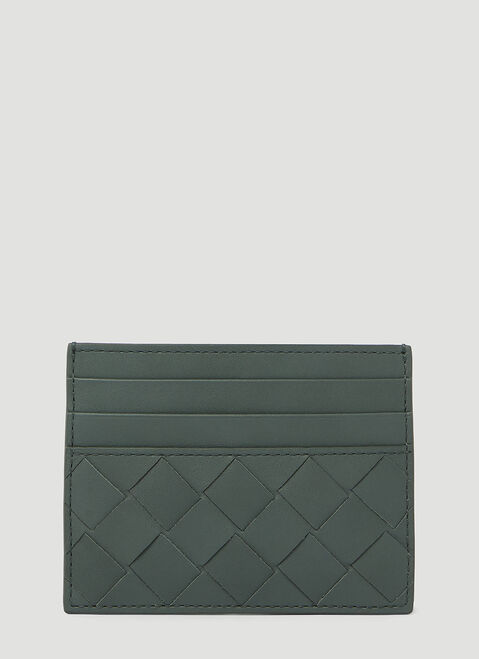 Bottega Veneta Intrecciato Leather Cardholder Black bov0142013