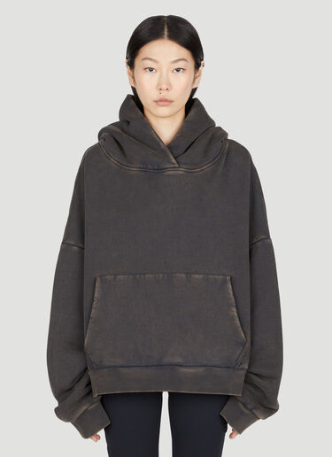 Washed Heavy Hooded Sweatshirt Entire Studios Washed Heavy Hooded Sweatshirt Black ent0353001