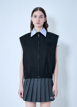 Miu Miu Chino Vest Black miu0264004