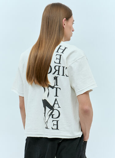 HYSTERIC GLAMOUR x CIRCLE HERITAGE Pin Up Girl T-Shirt White hgc0155003