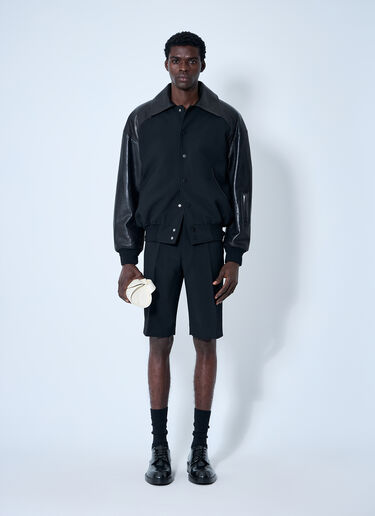 Jil Sander Blouson With Leather Black jil0160006