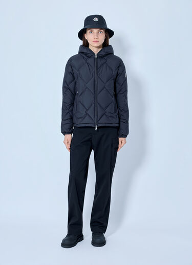 LN-CC® - Moncler: Arvouin Hooded Diamond-Quilted Short Down Jacket - Black Moncler Arvouin Hooded Diamond-Quilted Short Down Jacket Black mon0266004