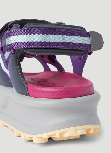 Gucci Colour Block Flatform Sandals Purple guc0251276
