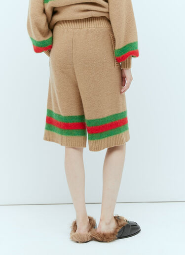 Interlocking GG Wool Mohair Bermuda Shorts Gucci Interlocking GG Wool Mohair Bermuda Shorts Beige guc0253049