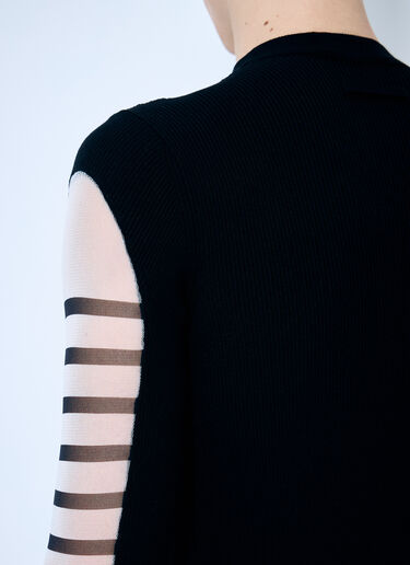 Jean Paul Gaultier Marniniere Mesh And Knit Top White jpg0159004