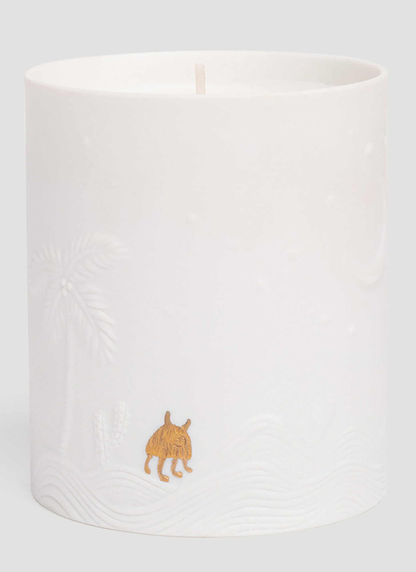 L'objet Mojave Palm Candle In White