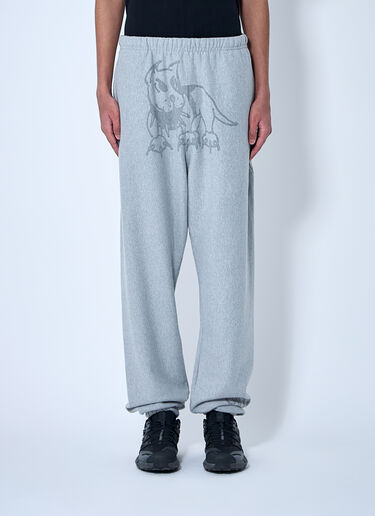 CHITO Reflective Graphic Print Track Pants Light Grey chi0159005