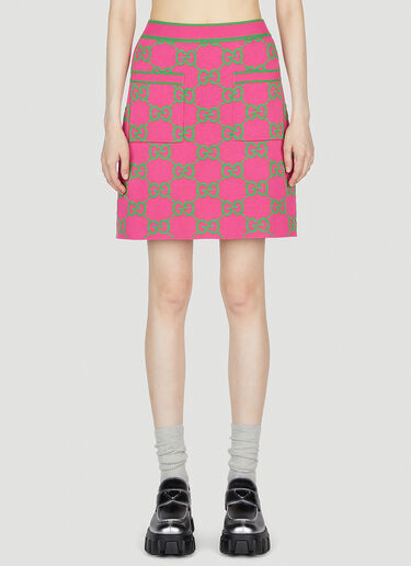 Gucci GG Knit Skirt Pink guc0253018