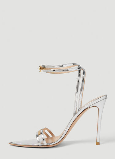 Gianvito Rossi Strappy High Heeled Sandals Silver gia0251002