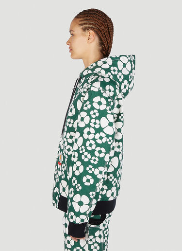 Marni x Carhartt Floral Print Hooded Jacket Green mca0250011