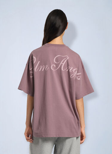 LN-CC® - Palm Angels: Palm Sway Loose T-Shirt - Purple Palm Angels Palm Sway Loose T-Shirt Purple pma0266200