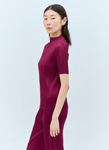 Pleats Please Issey Miyake Monthly Colors: May 上衣 酒红色 plp0257015