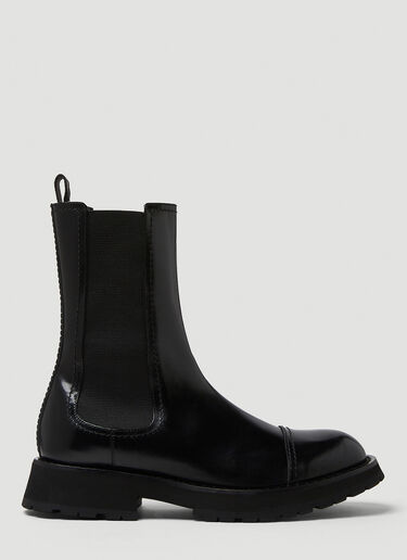 Alexander McQueen 切尔西靴 黑 amq0149040