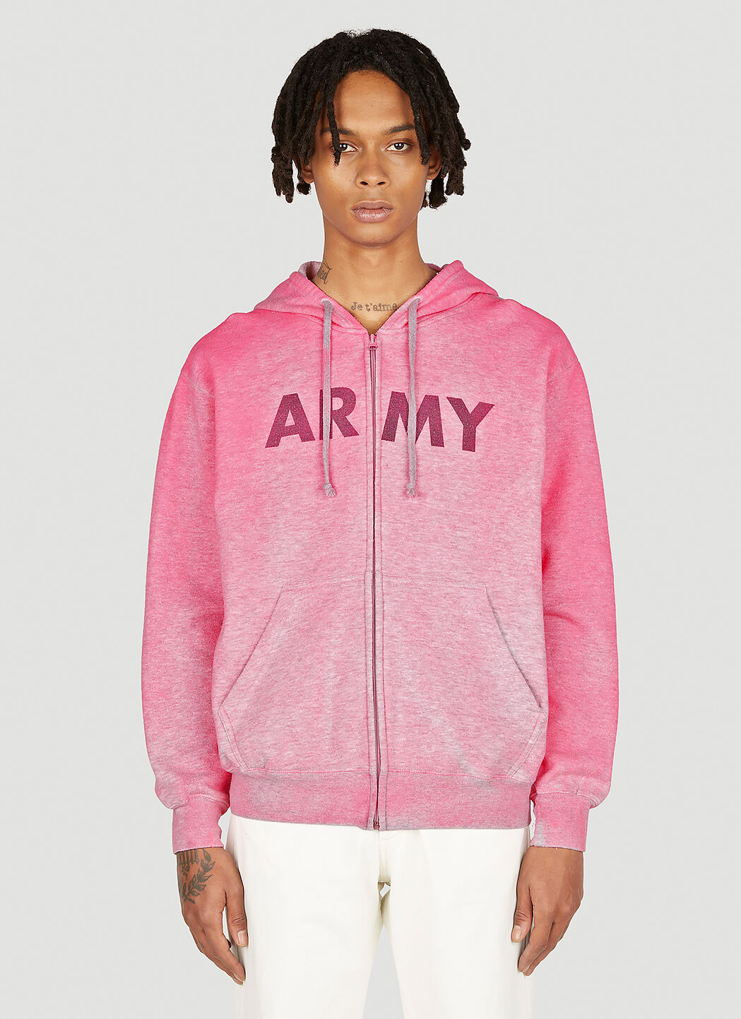 Notsonormal Army Hooded Sweatshirt In Pink | ModeSens