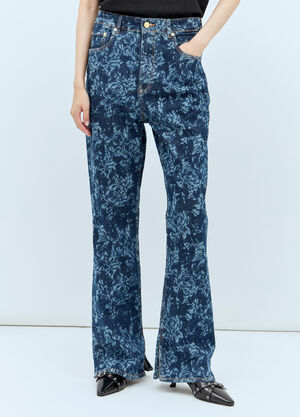 Marni Lazer Bootcut Slit Iry Jeans Black mni0258006