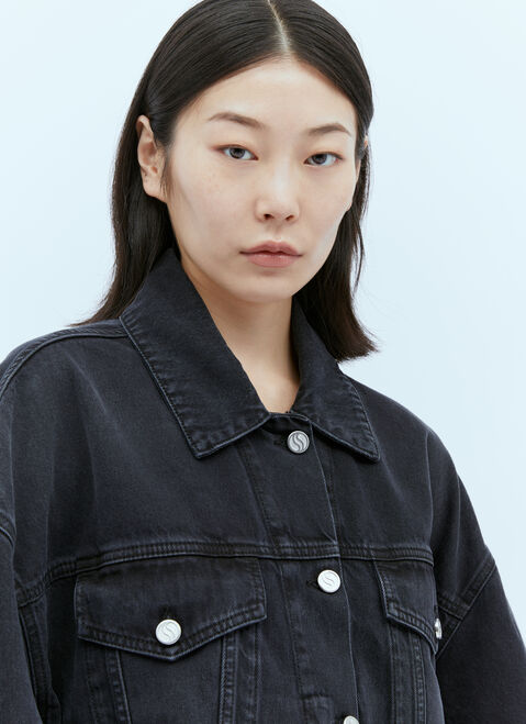 Rains Falabella Chain Denim Jacket Grey rai0354009