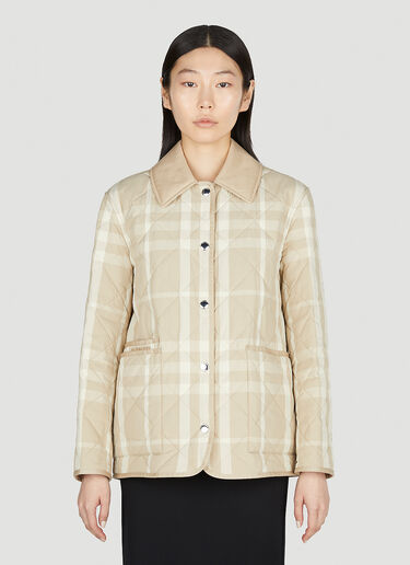 Burberry 체크 반 재킷 베이지 bur0252011