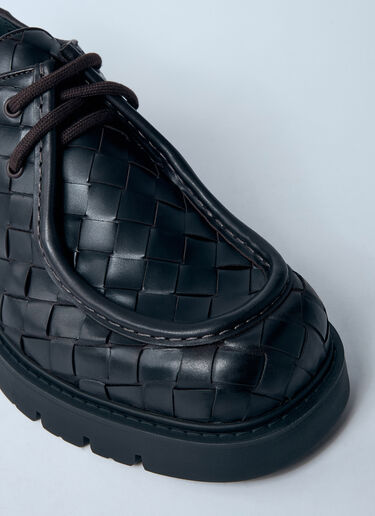 Bottega Veneta Haddock Lace-Up Shoes Black bov0159014
