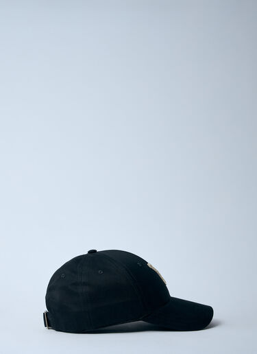 Saint Laurent Logo Motif Baseball Cap Black sla0159017