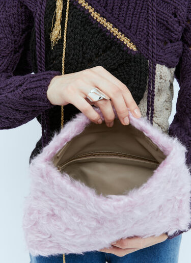 Dries Van Noten Fluffy Clutch Lilac dvn0254048