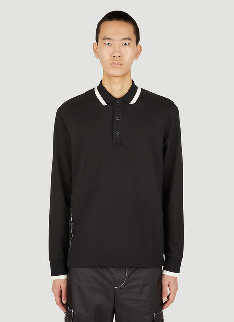 Raf Simons x Fred Perry Long Sleeve Polo Shirt Dark Blue rsf0152007