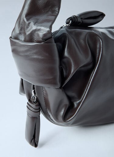 Lemaire Medium Soft Croissant Bag Brown lem0266036