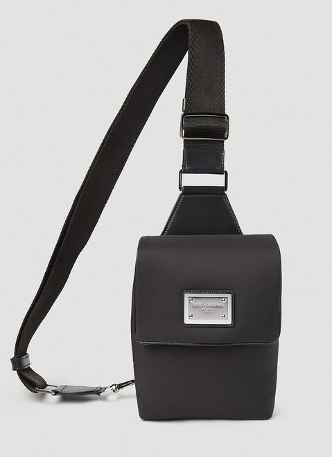 Gucci ロゴプレートナイロンベルトバッグ ブラウン guc0154036
