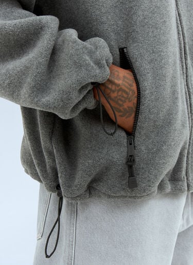 LN-CC® - Miu Miu: Fleece Sweatshirt - Grey Miu Miu Fleece Sweatshirt Grey miu0158003