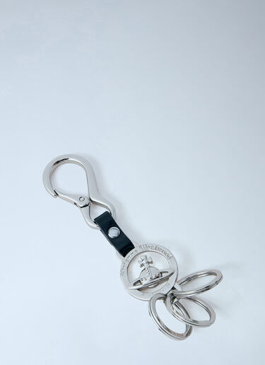 LN-CC® - Vivienne Westwood: Orb Medallion Keyring - Silver Vivienne Westwood Orb Medallion Keyring Silver vvw0166013