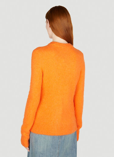 GANNI Brushed Knit Sweater Orange gan0252001