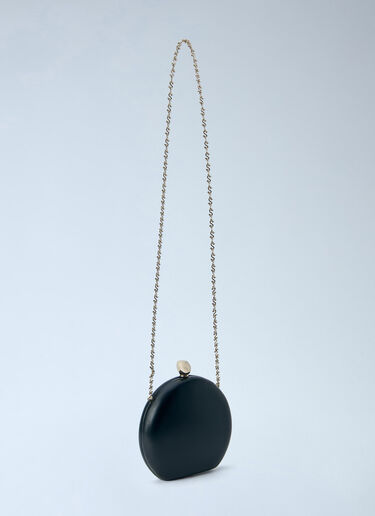LN-CC® - Sportmax: Curved Clutch with Chain Strap - Black Sportmax Curved Clutch with Chain Strap Black spx0266213