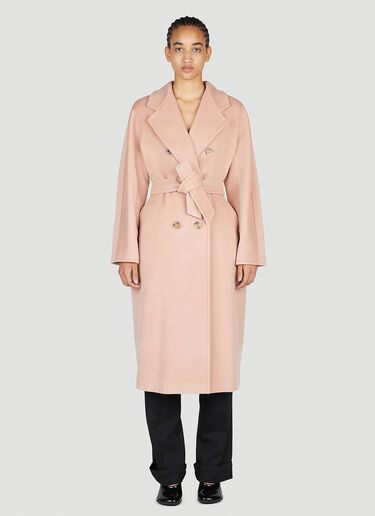 Max Mara Madame Double Breasted Coat Pink max0253013