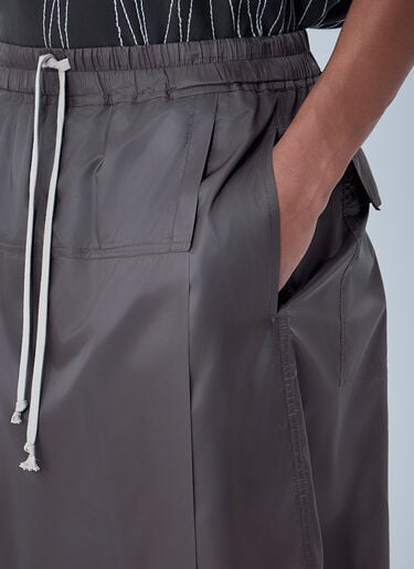 Moncler x Rick Owens Drawstring Midi Kilt Shorts Grey mcs0363013