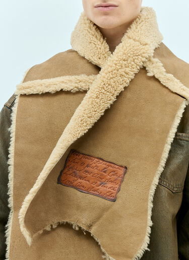 Acne Studios Shearling Scarf Camel acn0154049