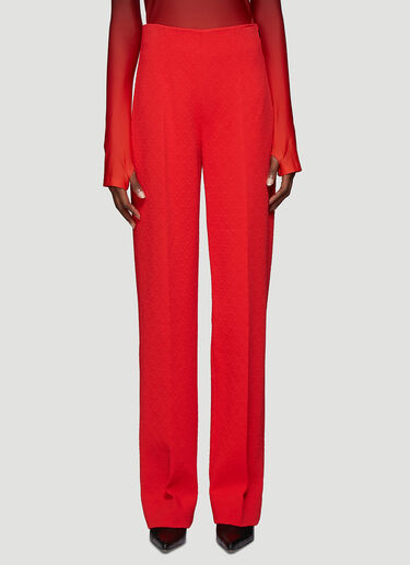 High-Rise Jacquard Pants Kwaidan Editions High-Rise Jacquard Pants Red kwe0238005