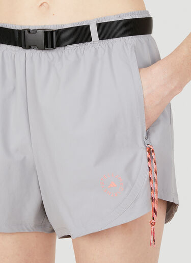 adidas by Stella McCartney Buckle Waistband Sport Shorts Grey asm0248017
