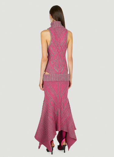 Paolina Russo Warrior Cut Out Dress Pink plr0250001