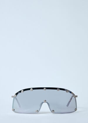 Rick Owens Performa Shielding Sunglasses Silver ric0359001
