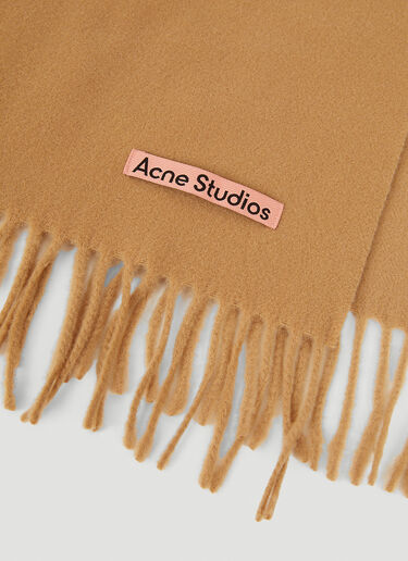 Acne Studios 徽标贴饰围巾 驼 acn0349017