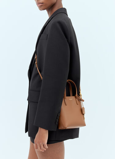 Saint Laurent Mini Toy Shopping Handbag Brown sla0256024