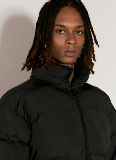 Balenciaga Draped Panel Puffer Jacket Black bal0154023