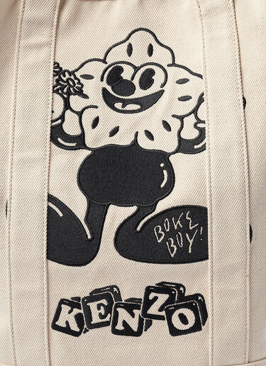 Kenzo Boke Boy Tote Bag Cream knz0152039