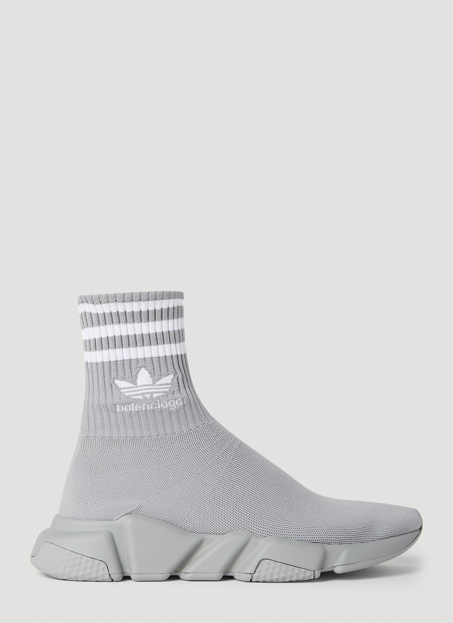 Adidas X Balenciaga Speed Sneakers In Grey